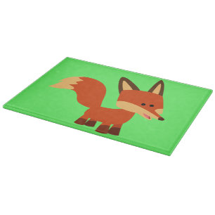 Tabla De Cortar Cute Astute Personalizado Fox Cutting Board