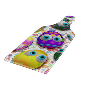 Tabla De Cortar Cute Eggs de Pascua Personalizado Cutting_Boards