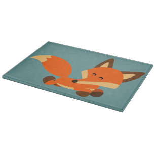 Tabla De Cortar Cute Fleet Personalizado Fox Cutting Board