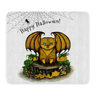 Tabla De Cortar Cute Halloween Bat