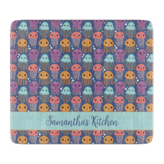 Tabla De Cortar Cute Kawaii Jellyfish Personalizado