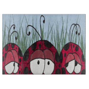 Tabla De Cortar Cute Ladybugs
