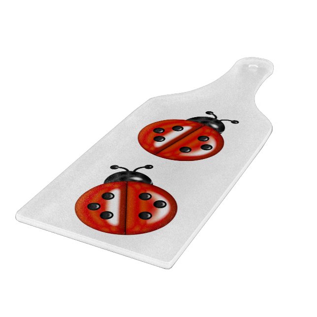 Tabla De Cortar Cute Ladybugs (Borde)