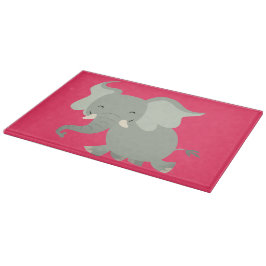 Tabla De Cortar Cute Merry Personalizado Elephant Cutting Board