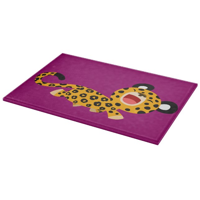 Tabla De Cortar Cute Personalizado Facebook Leopartting Board (Borde)