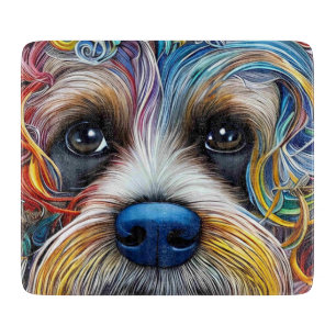 Tabla De Cortar Cute Pop Art Terrier