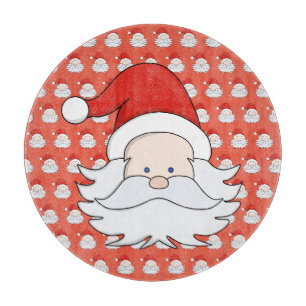 Tabla De Cortar Cute Santa Claus