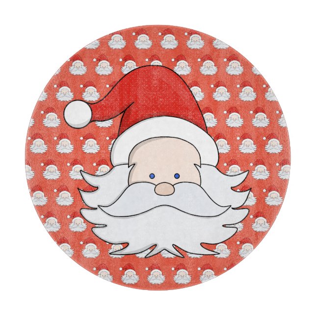Tabla De Cortar Cute Santa Claus (Anverso)