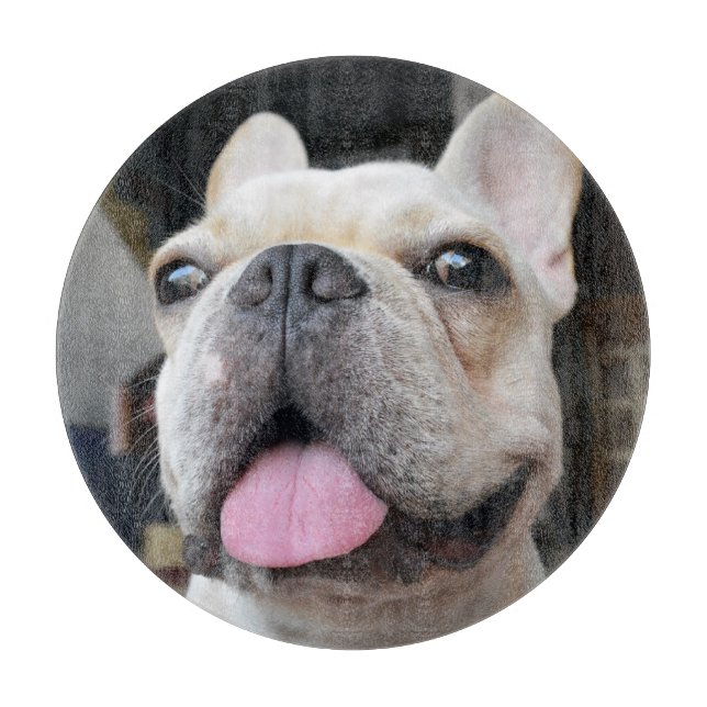 Tabla De Cortar Cutest Baby Animals | French Bulldog Face (Anverso)