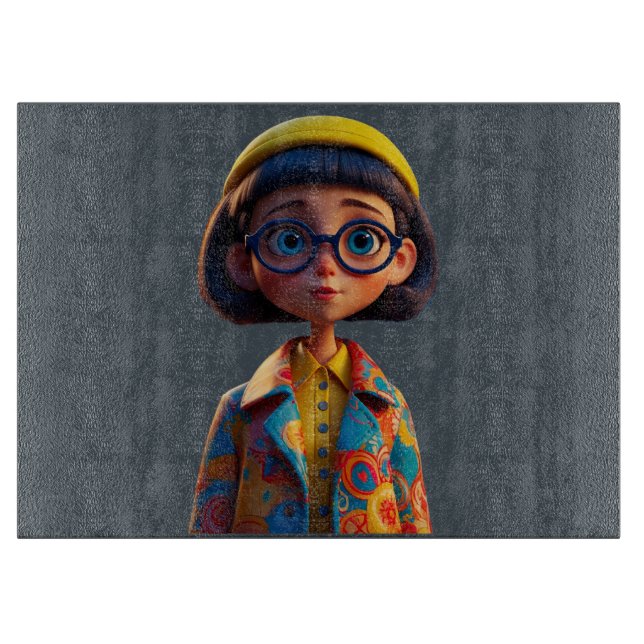 Tabla De Cortar Cutie Pie Glass Cutting Board (Anverso)