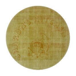 Tabla De Cortar Cutting Board - Bamboo con cornucopia