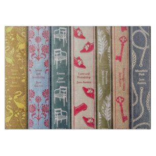 Tabla De Cortar Cutting Board con las novelas de Jane Austen