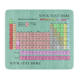 Tabla De Cortar Cutting Board Periodic Table Rounded Corners
