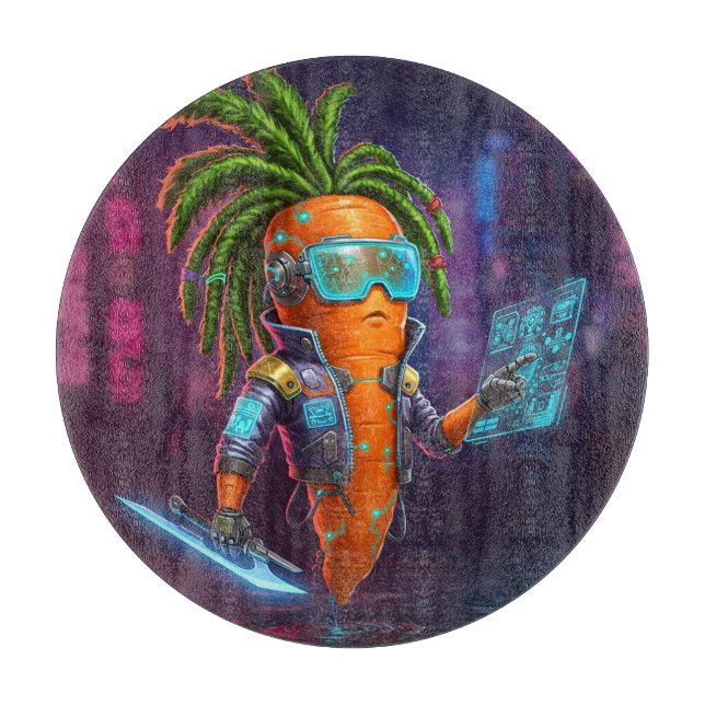 Tabla De Cortar Cyberpunk Carrot (Anverso)