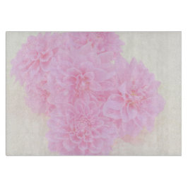 Tabla De Cortar Dahlias En Rosa Suave