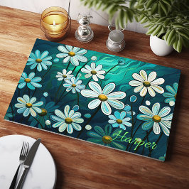 Tabla De Cortar Daisies Sobre El Verde Personalizado
