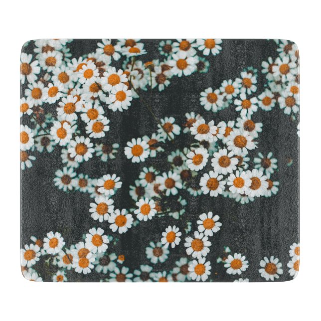 Tabla De Cortar Daisy Daisies Floral (Anverso)