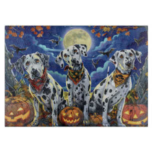Tabla De Cortar Dálmata Halloween Espeluznante