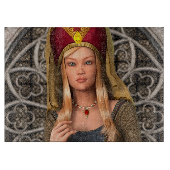 Tabla De Cortar Dama Medieval (Anverso)
