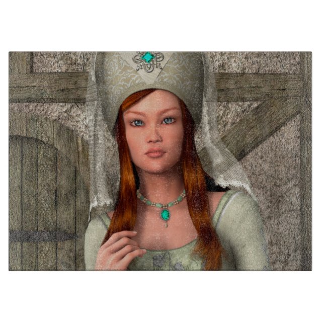 Tabla De Cortar Dama Medieval (Anverso)