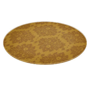Tabla De Cortar Damasco de oro de lujo