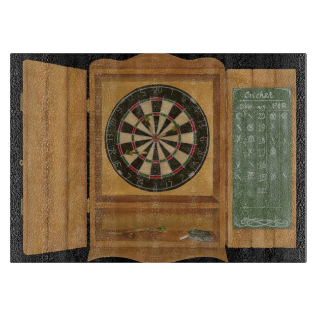 Tabla De Cortar Dartboard con anotar del grillo (Anverso)