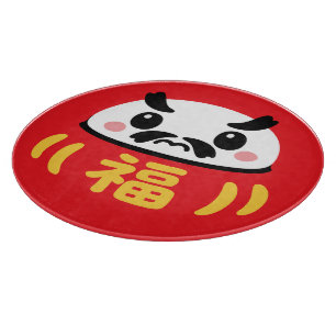 Tabla De Cortar Daruma japonés Kawaii
