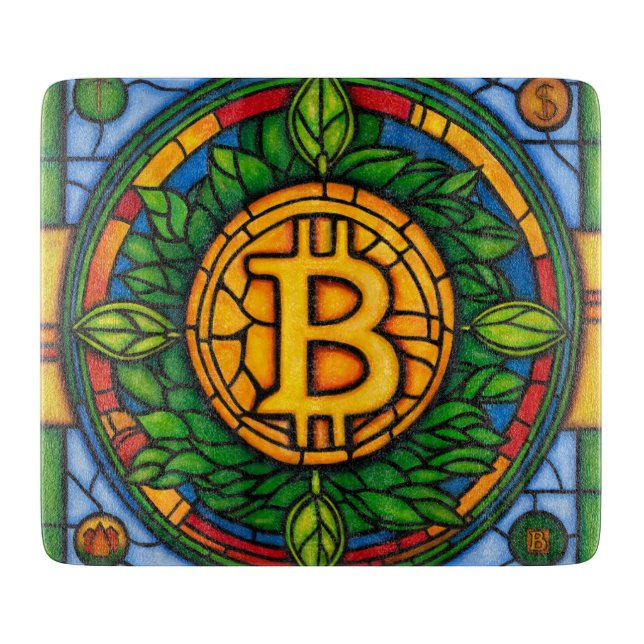 Tabla de cortar de Bitcoin (Anverso)