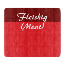 Tabla de cortar de cocina kosher para carne Fleish