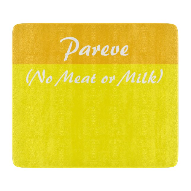 Tabla de cortar de cocina kosher Pareve (Anverso)