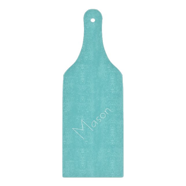 Tabla de cortar de cristal personalizada cielo (Anverso)