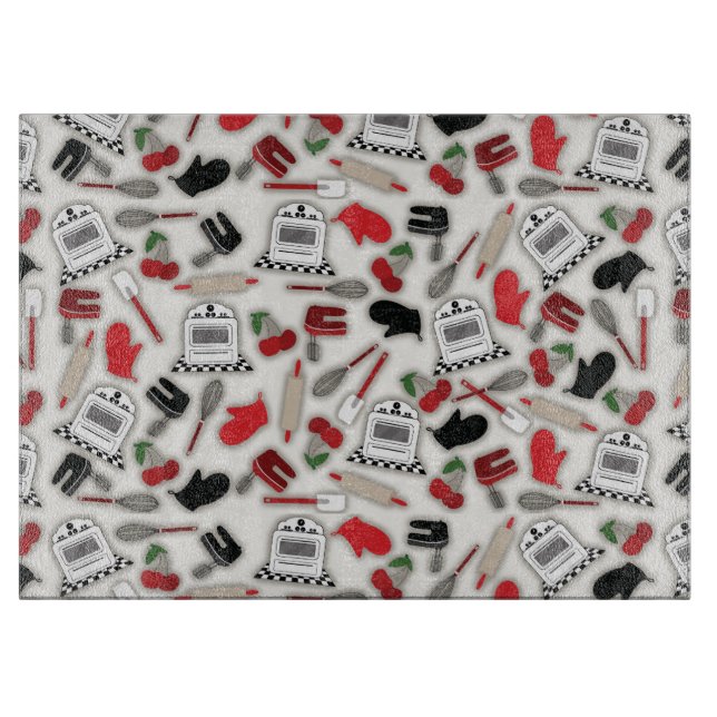 Tabla de cortar de la cocina del encanto del (Anverso)