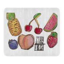 Tabla de cortar de la fruta