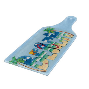 Tabla de cortar de la playa