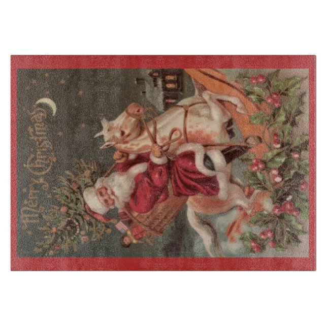 Tabla de cortar de las Felices Navidad (Anverso)