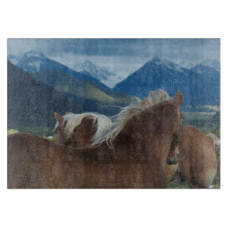 Tabla de cortar de las melenas y de las montañas