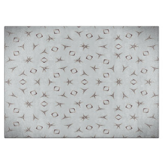 Tabla de cortar de madera grabada geométrica abstr