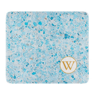 Tabla de cortar de piedra terrazzo brillante
