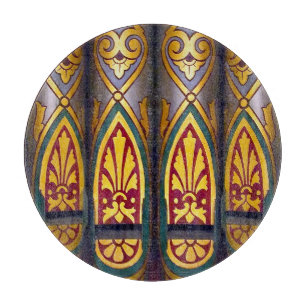 Tabla de cortar de tubos de órgano multicolores