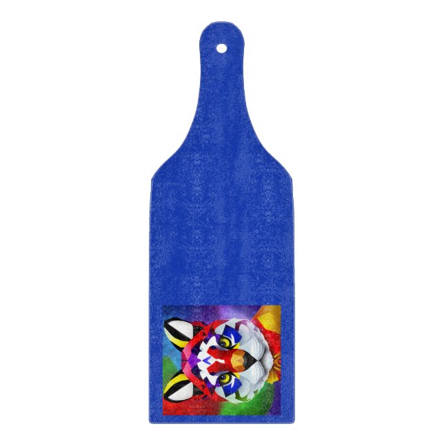 Tabla de cortar de vidrio azul de Alexander's Cat (Anverso)