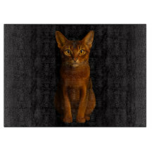 Tabla de cortar de vidrio Black 4 Luxe Abyssinian