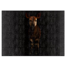 Tabla de cortar de vidrio Black 4 Luxe Forest Okap