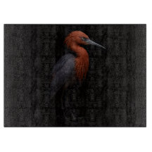 Tabla de cortar de vidrio Black 4 Luxe Garza rojiz