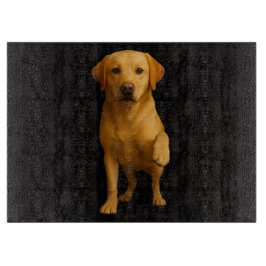 Tabla de cortar de vidrio Black 4 Luxe Labrador ti