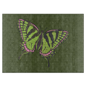 Tabla de cortar de vidrio Celtic Swallowtail