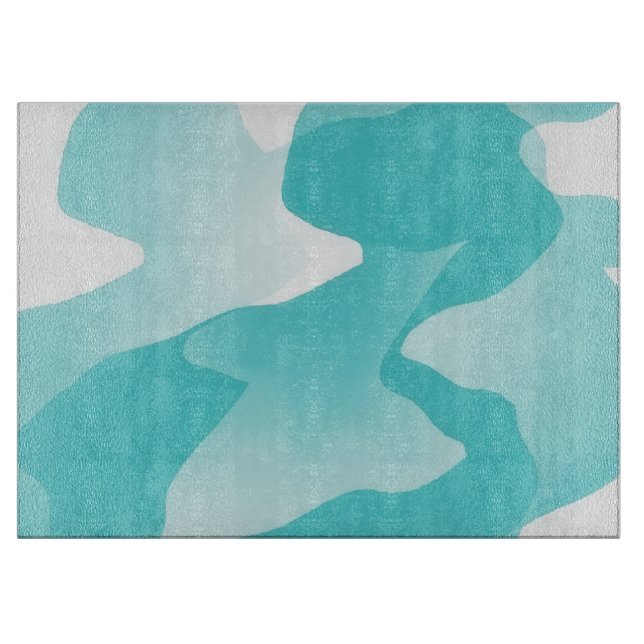 Tabla de cortar de vidrio con arte abstracto de ag (Anverso)
