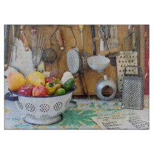 Tabla de cortar de vidrio Country Kitchen de 15"x1