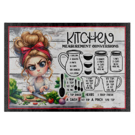 Tabla de cortar de vidrio Cute Kid Chef