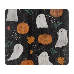 Tabla de cortar de vidrio de Halloween – Fantasmas