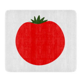 Tabla de cortar de vidrio de tomate